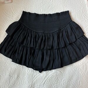 Mustard Seed Charcoal Smocked Skort